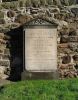 Memorial - Moodie-Heddle stone in Canongate Church graveyard, Edinburgh
