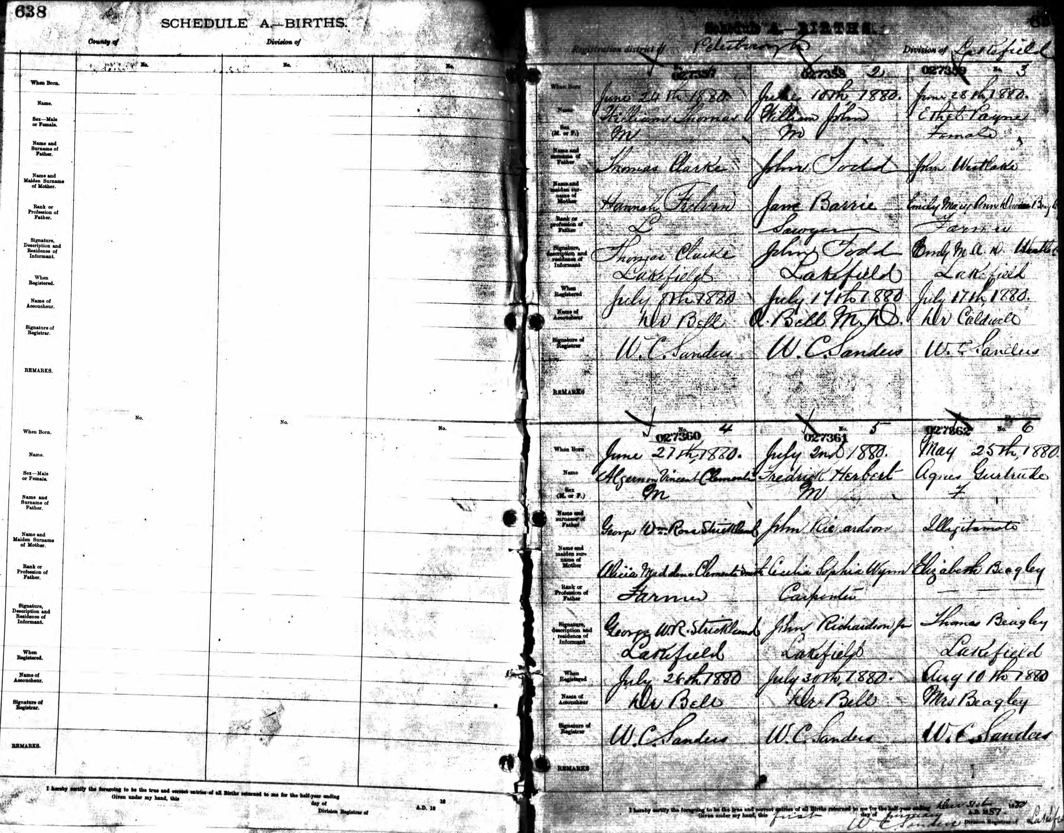 birth record - algernon vincent clemente strickland 1880.jpg