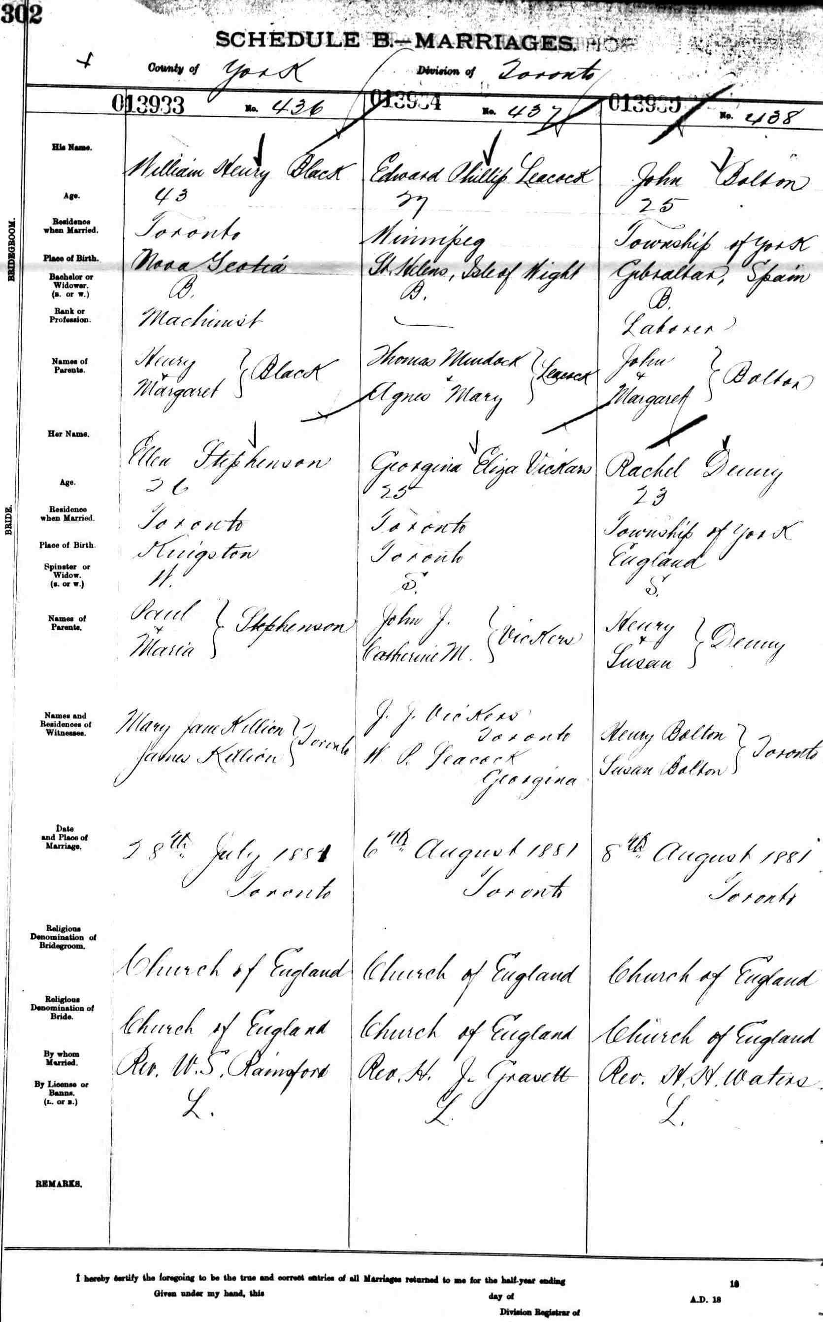 marriage record - edward leacock + georgina vickers 1881.jpg