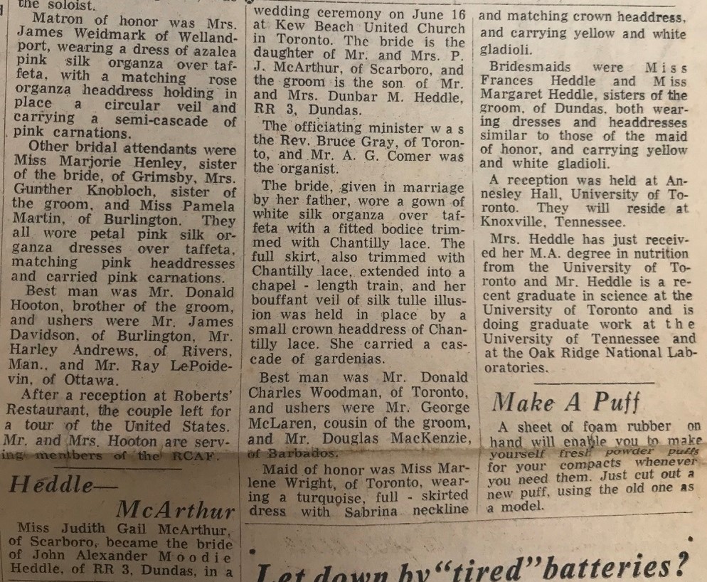 wedding announcement - john heddle + judith mcarthur 1962.jpg